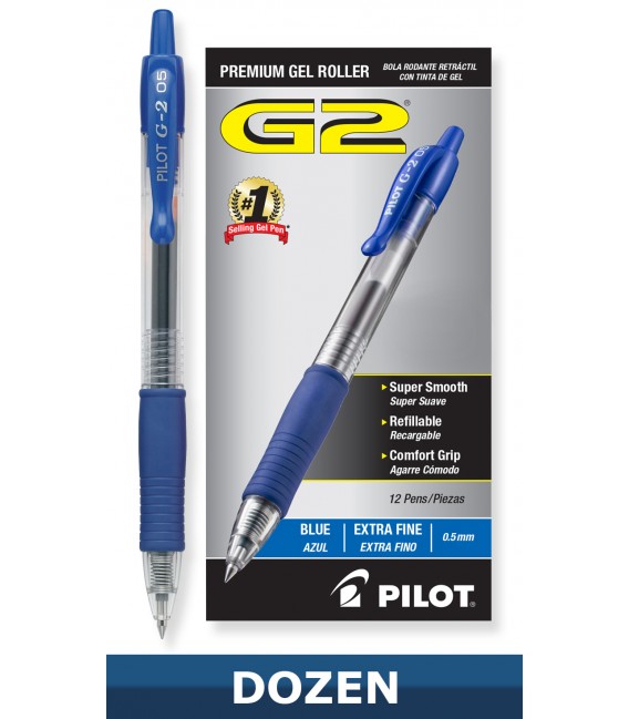 PILOT® G2® PREMIUM RETRACTABLE GEL INK ROLLING BALL BLUE - Multi access ...