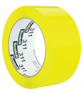 SCOTCH® COLOR BOX SEALING TAPE, 2" X 110 YD, YELLOW