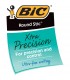 BIC® ROUND STIC® XTRA-PRECISION BALL POIN, BLACK 1DOZEN