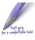 BIC® ROUND STIC®, GRIP XTRA-CONFORT BALL POIN, PURPLE, DOZEN