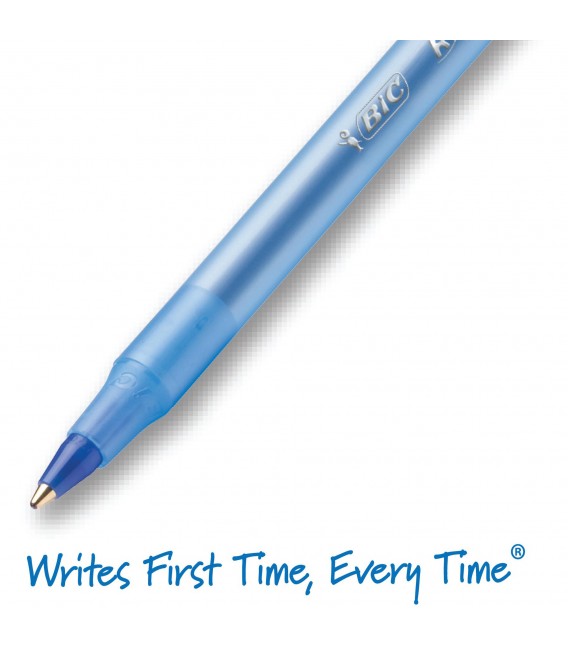 BIC® ROUND STIC®, XTRA-LIFE BALL POINT PEN, BLUE DOZEN