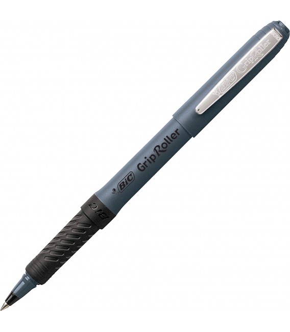 BIC® GRIP ROLLER-GLIDE™, ROLLER MICRO PEN, BLACK DOZEN