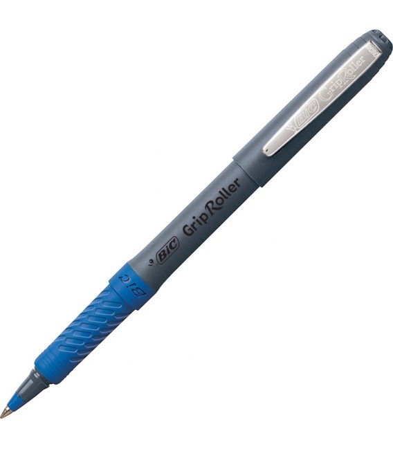 BIC® GRIP ROLLER-GLIDE™, ROLLER MICRO PEN, BLUE DOZEN