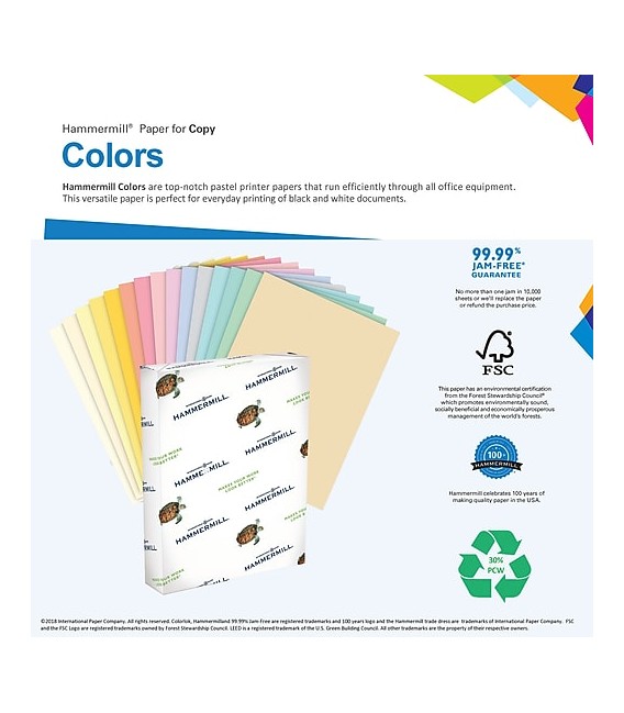 HAMMERMILL® SUPER-PREMIUM PAPER, GRAY COLOR, 500 SHEETS/REAM