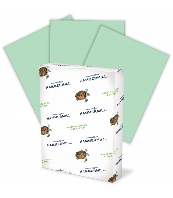 HAMMERMILL® SUPER-PREMIUM PAPER, GREEN COLOR, 5000 SHEETS/CASE