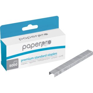 PAPERPRO® PREMIUM STAPLES, 5,000 STAPLES PER BOX