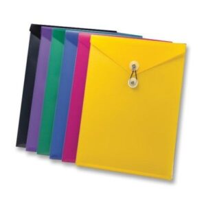 PENDAFLEX® VIEW-FRONT™ POLY ENVELOPE, N.2, ASSORTED COLORS