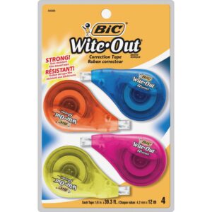 BIC® WITE-OUT® EZ CORRECT CORRECTION TAPE, WHITE