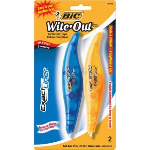 BIC® WITE-OUT® EXACT LINER CORRECTION TAPE, WHITE