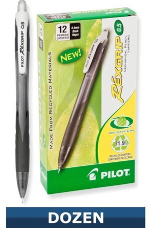 PILOT® REXGRIP, 0.5mm MECHANICAL PENCIL, BLACK BARREL