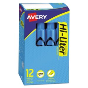 AVERY® DESK STYLE HIGHLIGHTERS BLUE