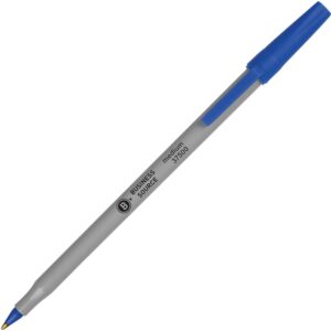 BUSINESS SOURCE® BALLPOINT STICK PENS BLUE