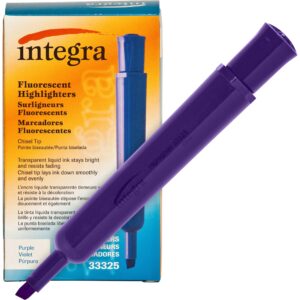 INTEGRA™ CHISEL DESK LIQUID HIGHLIGHTERS PURPLE