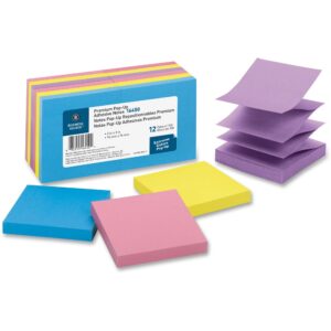 BUSINESS SOURCE® POP-UP ADHESIVE NOTES ASSORTED 3" X 3"