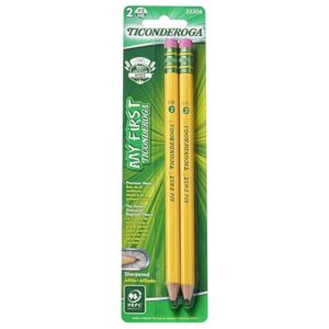 TICONDEROGA® MY FIRST WOOD-CASED PENCILS, 2 PACK