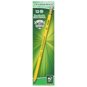 TICONDEROGA® YELLOW No. 2 SOFT PENCILS, SHARPENED