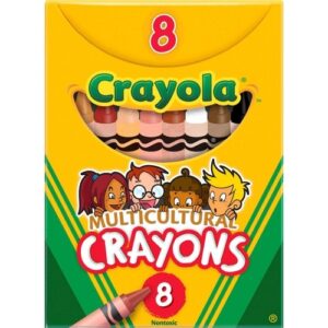 CRAYOLA® MULTICULTURAL CRAYONS, PACK 8 COLORS