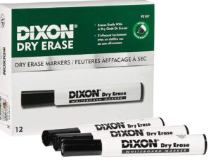 DIXON® DRY ERAS WHITEBOARD MARKER, 12 PACK