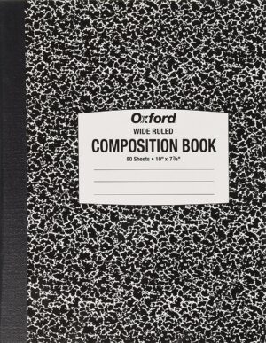 OXFORD® COMPOSITION BOOK, COLLEGE RULED 80 SHEETS
