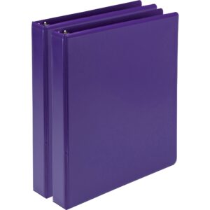 SAMSILL® EARTH'S CHOICE FASHION COLOR VIEW BINDERS, PURPPLE 1"