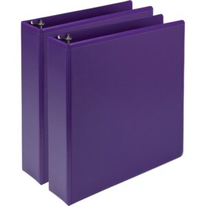SAMSILL® EARTH'S CHOICE FASHION COLOR VIEW BINDERS, PURPPLE 2"
