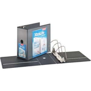 CARDINAL® XTRALIFE™ CLEARVUE™ BINDERS, 6" BLACK