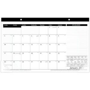 AT-A-GLANCE® 2021 COMPSCT MONTHLY DESK PAD WALL CALENDAR, 1 EACH