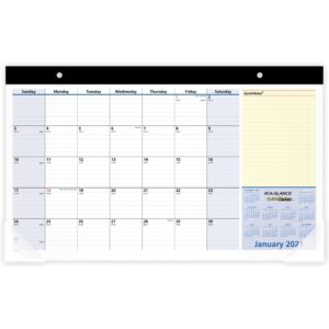 AT-A-GLANCE® 2021 COMPACT QUICKNOTES MONTHLY DESK PAD WALL CALENDAR, 1 EACH