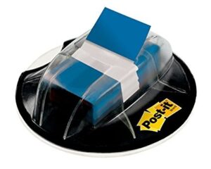 POST-IT® FLAGS WITH DESK GRIP DISPENSER, 1" WIDE, BLUE, 200 FLAGS/PACK