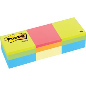 POST-IT® NOTES CUBE, 2" x 2", GREEN WAVE, CANARY YELLOW WAVE, 3 CUBES/PACK
