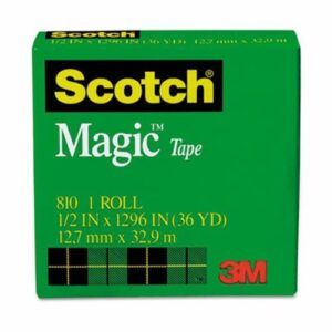 SCOTCH® MAGIC™ TAPE, 1/2" x 1,296", 1 BOX/PACK