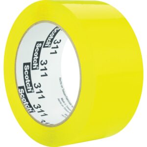 SCOTCH® COLOR BOX SEALING TAPE, 2" X 110 YD, YELLOW