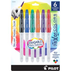PILOT FRIXION COLORS ERASE MARKER PEN 6