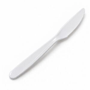 Heavyweight Plastic Knives White