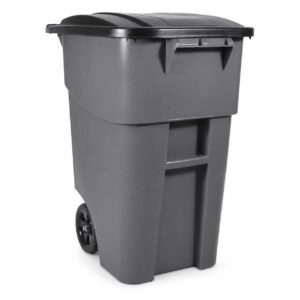Waste Container with Lid Gray