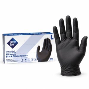 Safety Zone Mid-Weight Nitrile Exam Gloves
