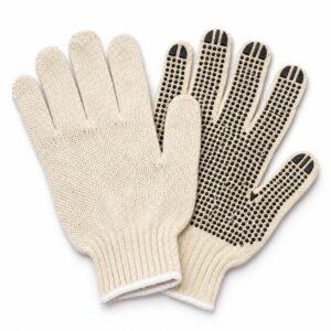 Cotton Polyester PVC Dotted Grip Glove