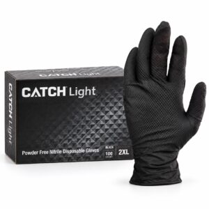 CATCH Nitrile Gloves Black · 7 mil