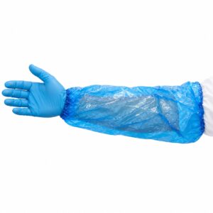 Disposable Polyethylene Sleeves Blue